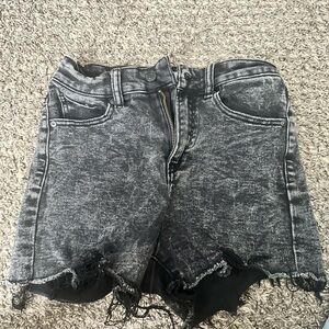 Stylish Gray Denim Women's Shorts